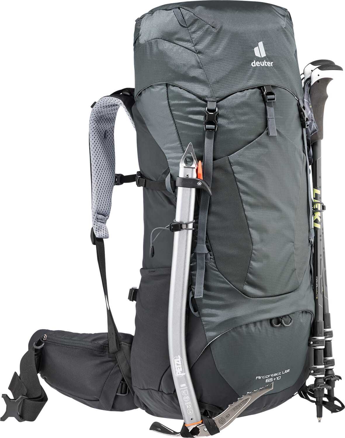 Deuter Unisex Black Aircontact Lite 65 + 10