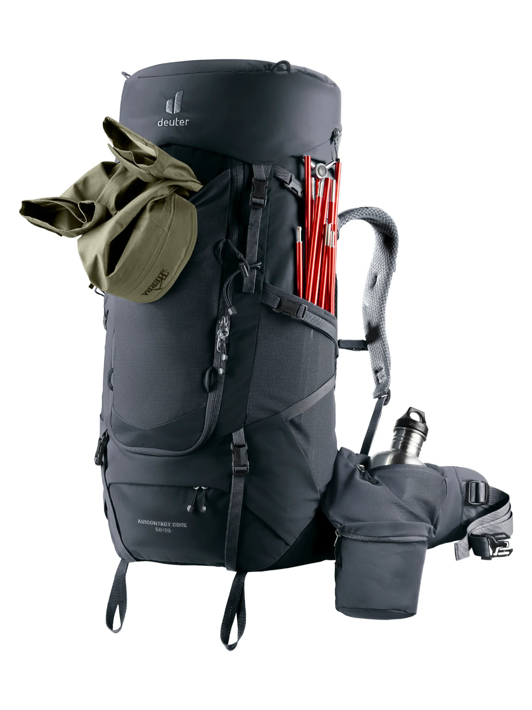 Deuter Unisex Black Aircontact Core 50+10L Backpack