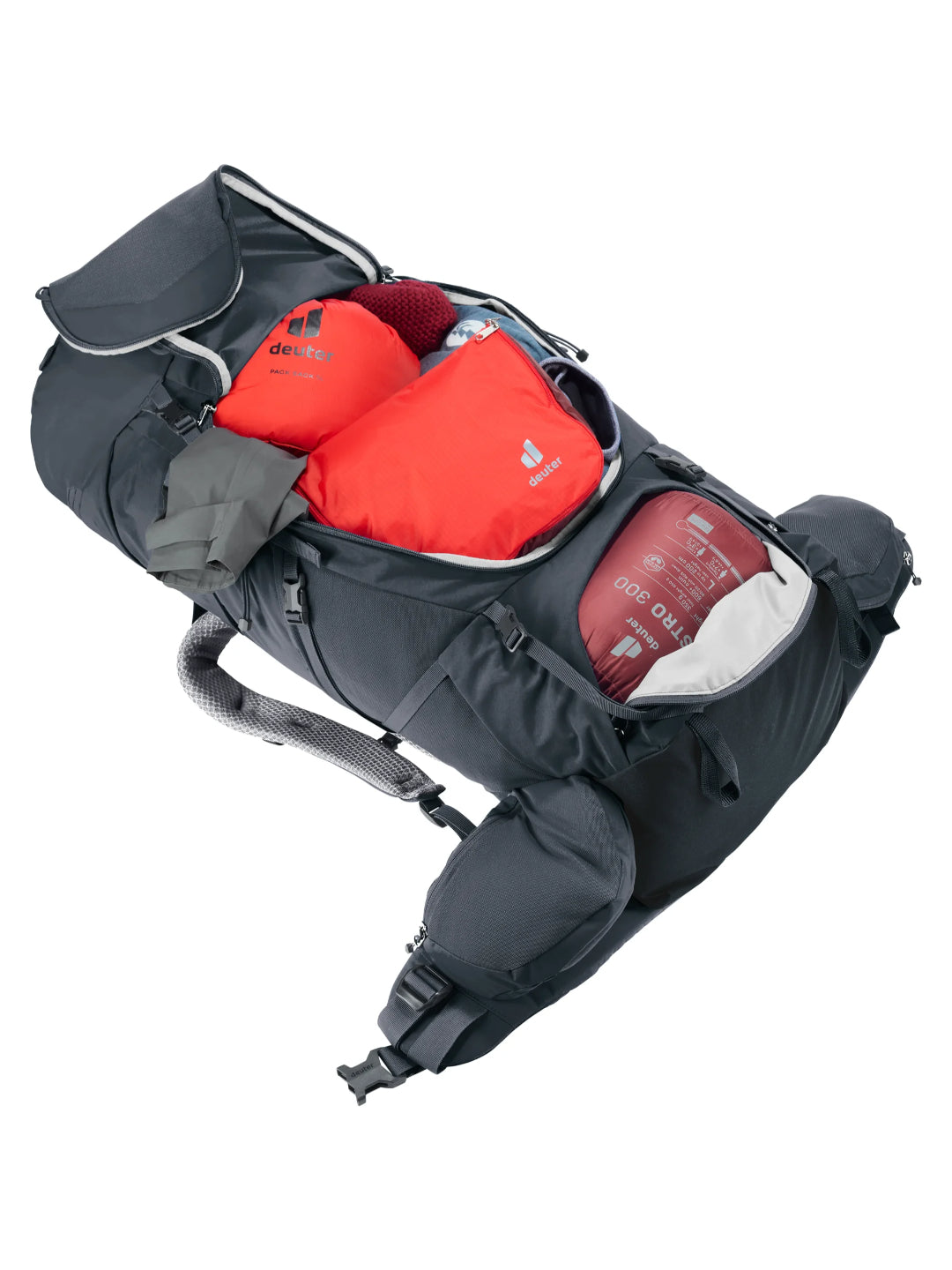 Deuter Unisex Black Aircontact Core 50+10L Backpack