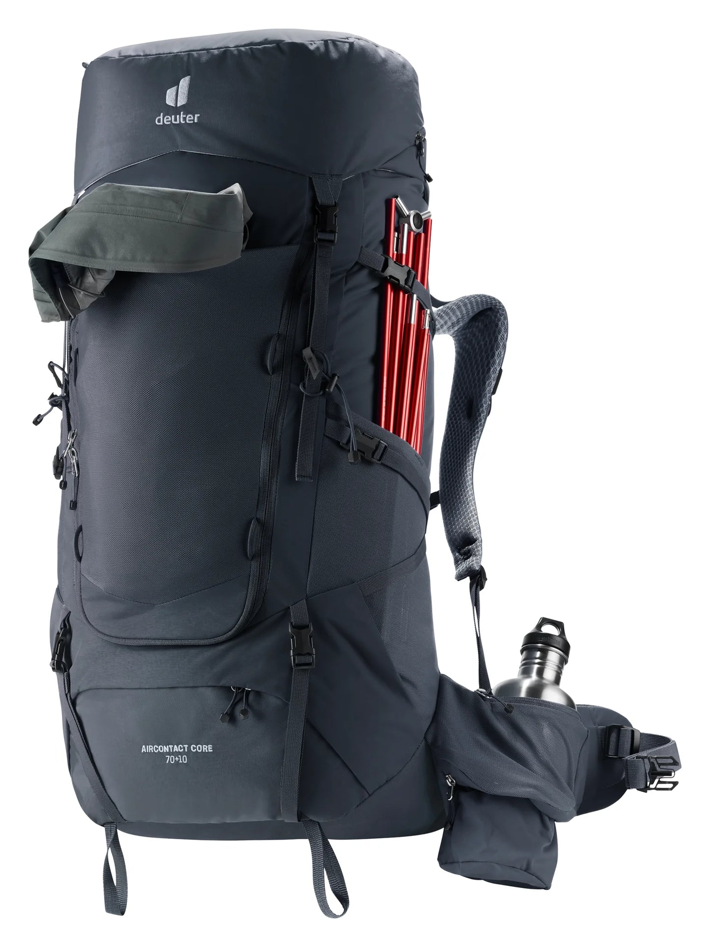 Deuter Unisex Black Aircontact Core 70+10 L Backpack