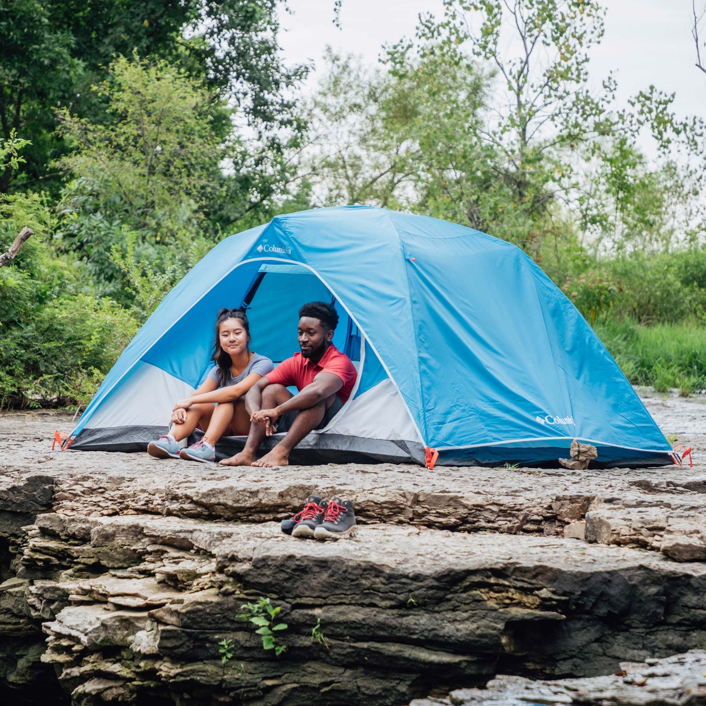 Columbia Unisex Blue Columbia 4P FRP Dome Tent