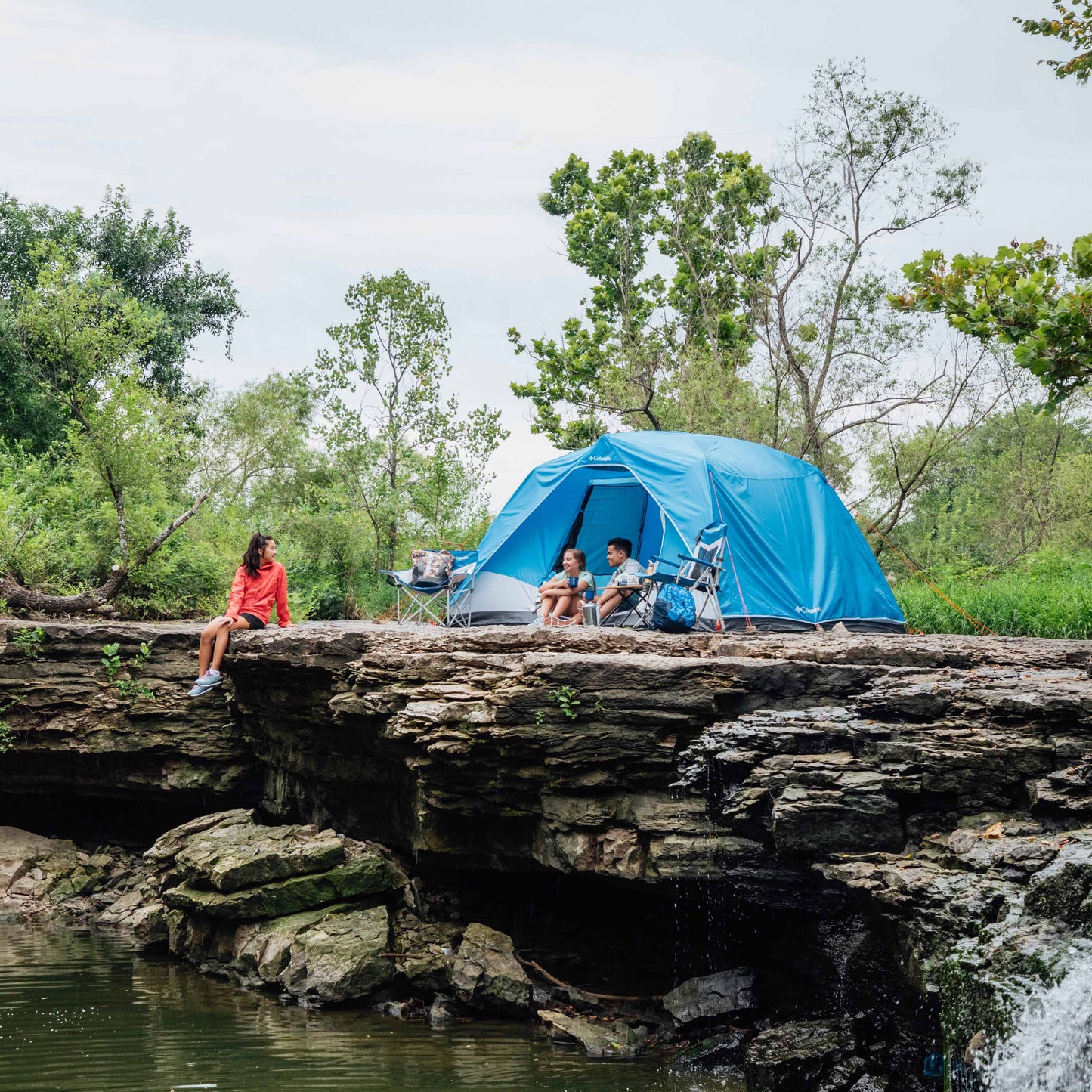 Columbia Unisex Blue Columbia 6P FRP Dome Tent