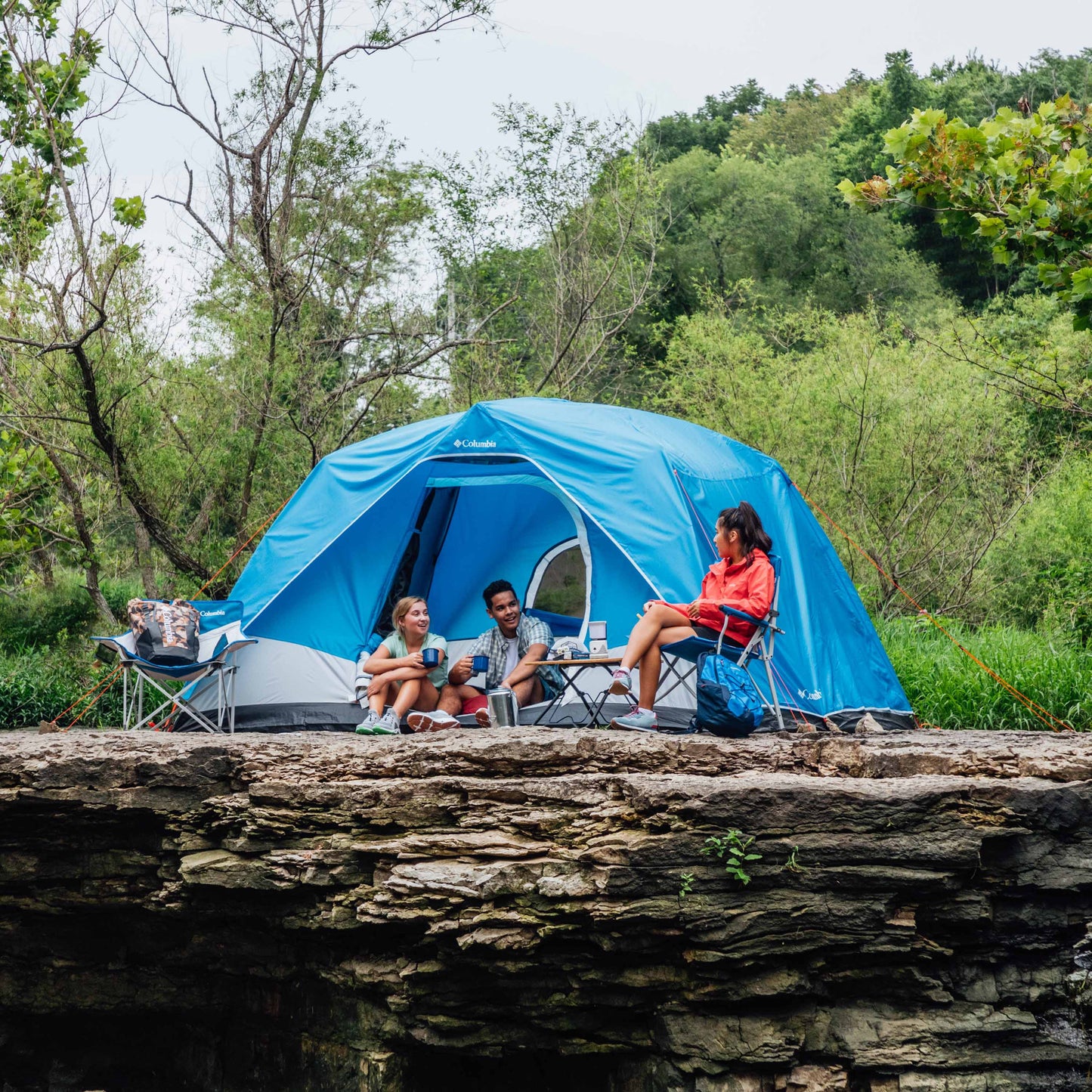 Columbia Unisex Blue Columbia 6P FRP Dome Tent