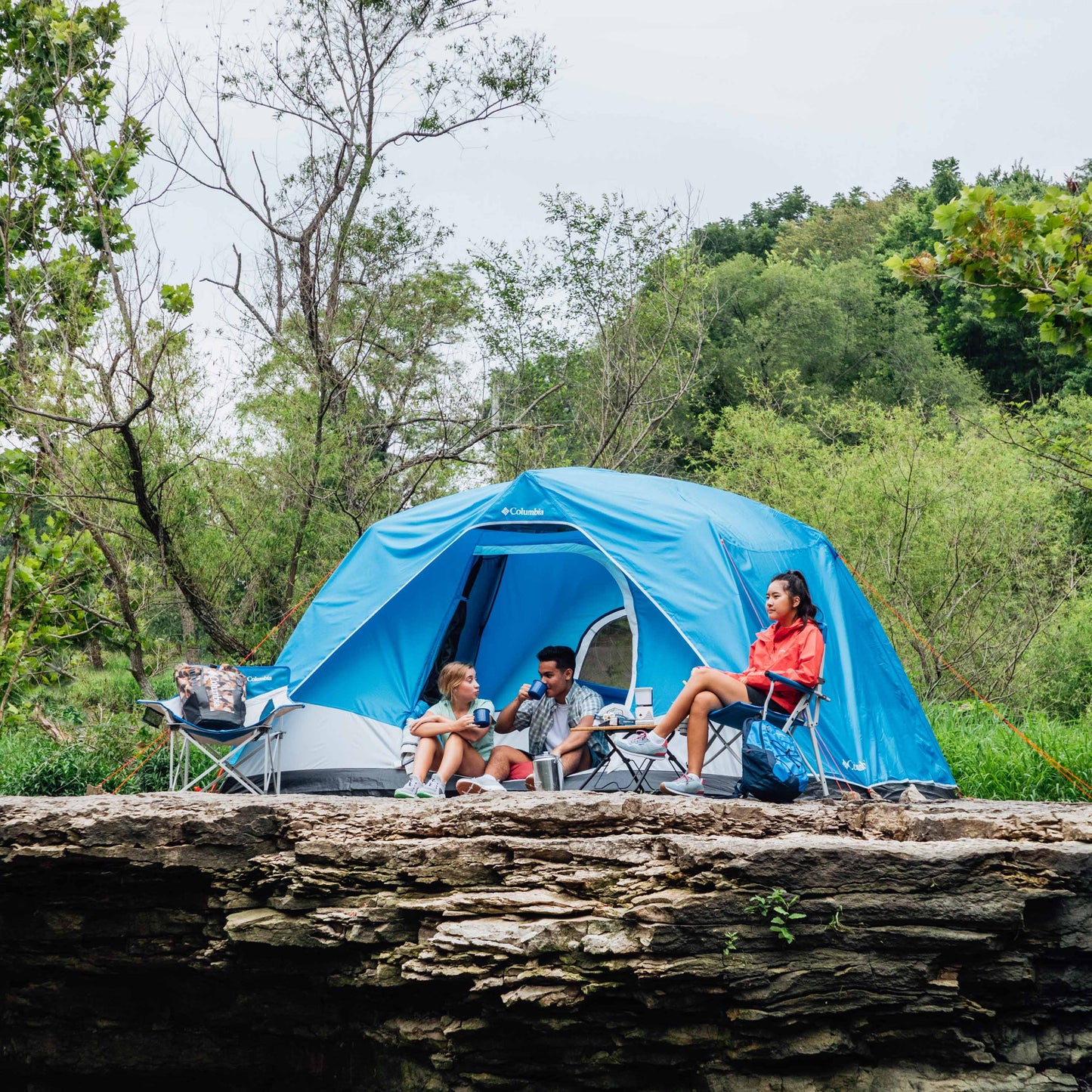 Columbia Unisex Blue Columbia 6P FRP Dome Tent