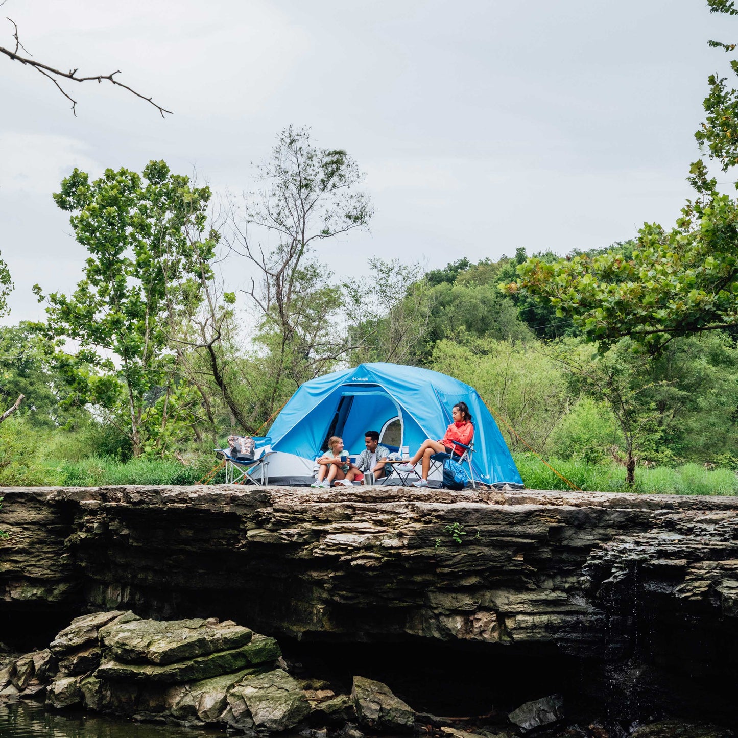 Columbia Unisex Blue Columbia 6P FRP Dome Tent