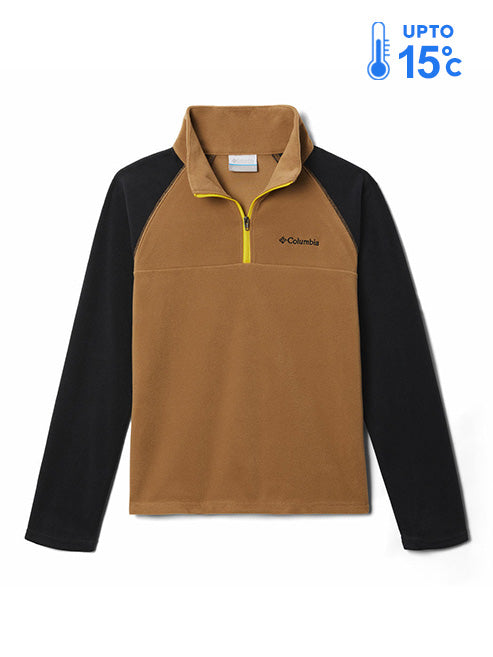 Columbia Kids Boys Brown Glacial Half Zip