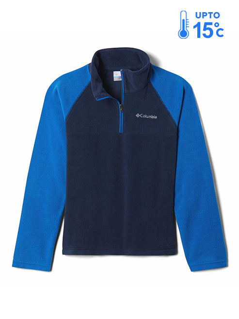 Columbia Kids Boys Navy Blue Glacial Fleece Jacket
