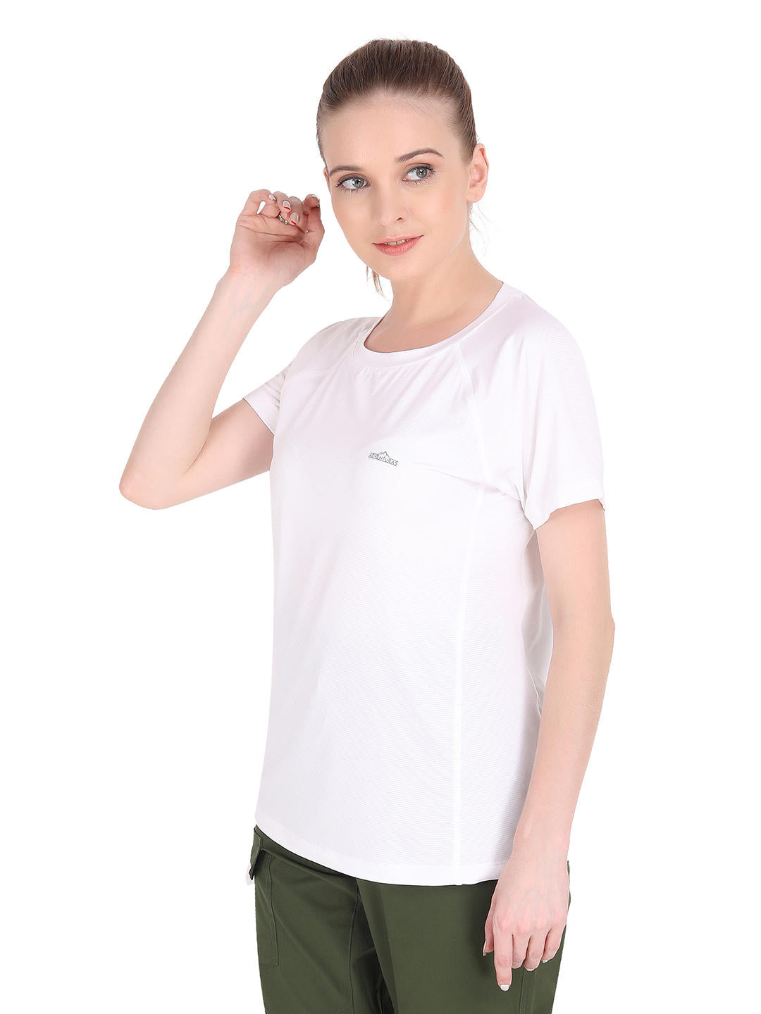 Adventuras Women White SPUR WOMEN TEE