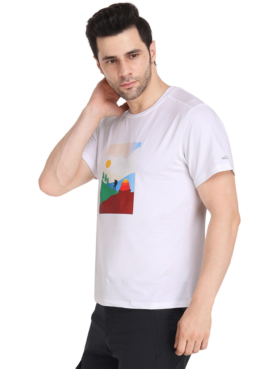 Adventuras Men White LE PASS PRINTED TEE