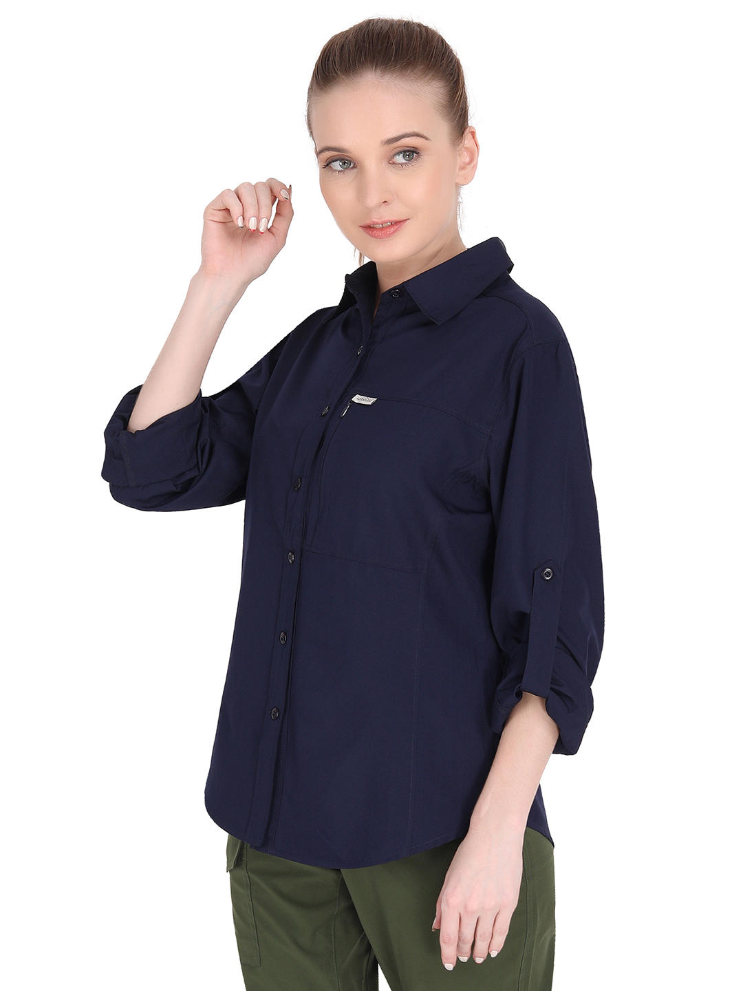 Adventuras Women Blue AERIAL SHIRT