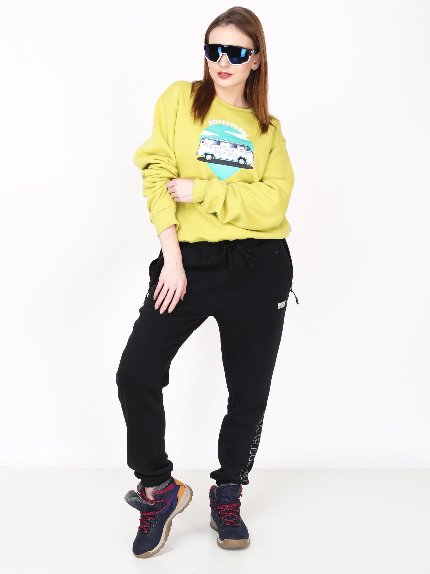Adventuras Women YELLOW SPUR CREW SWEATSHIRT