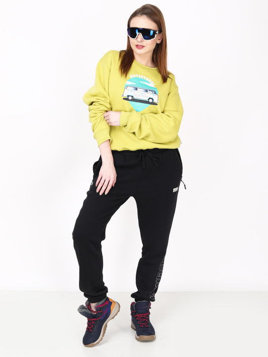 Adventuras Women YELLOW SPUR CREW SWEATSHIRT
