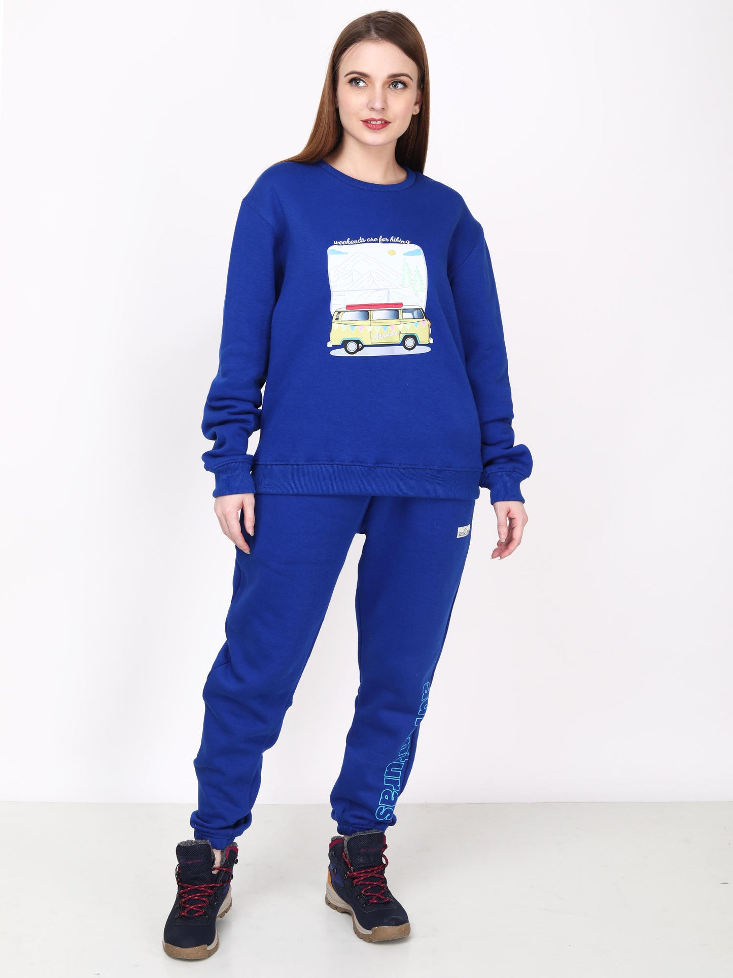 Adventuras Women BLUE SPUR CREW SWEATSHIRT
