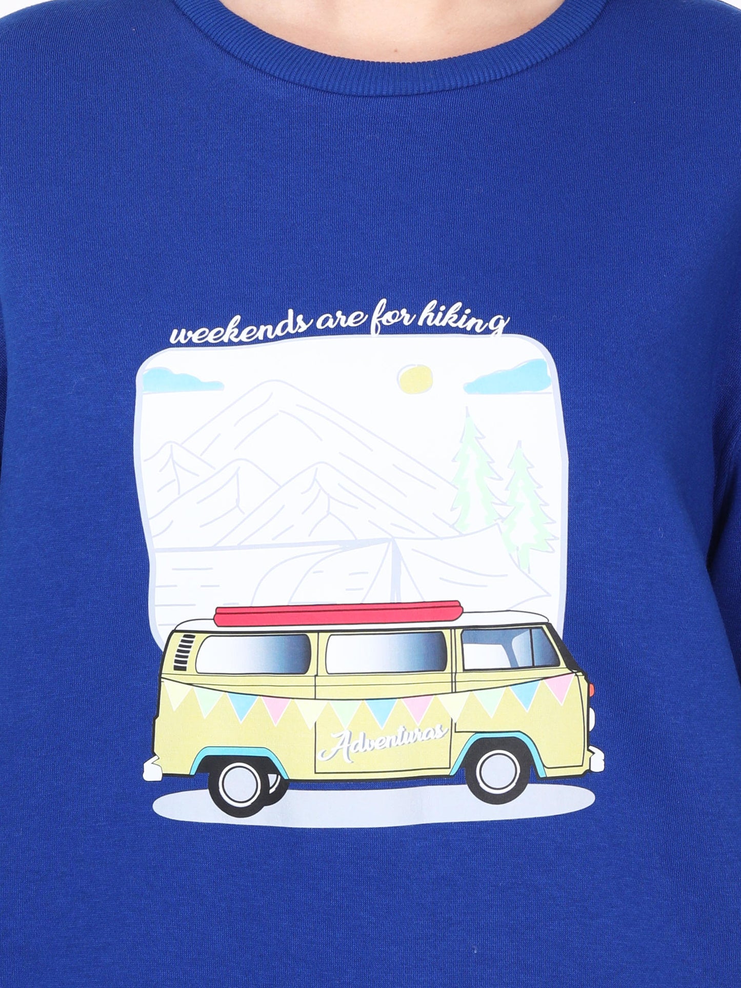 Adventuras Women BLUE SPUR CREW SWEATSHIRT