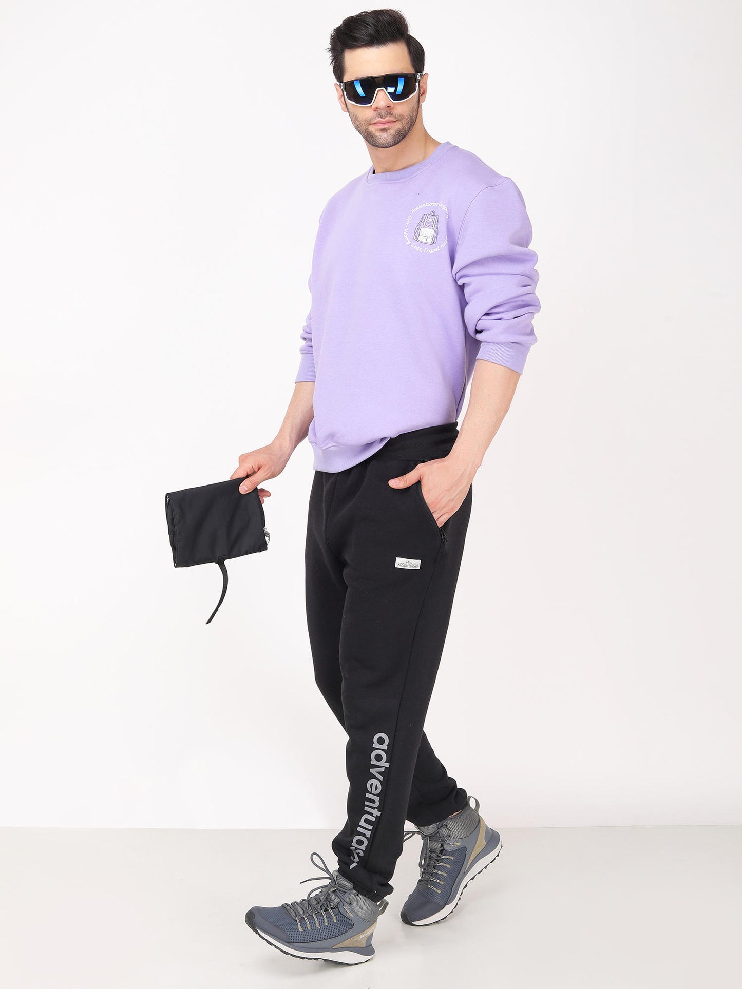 Adventuras Men PURPLE LIGHTENING SWEATSHIRT