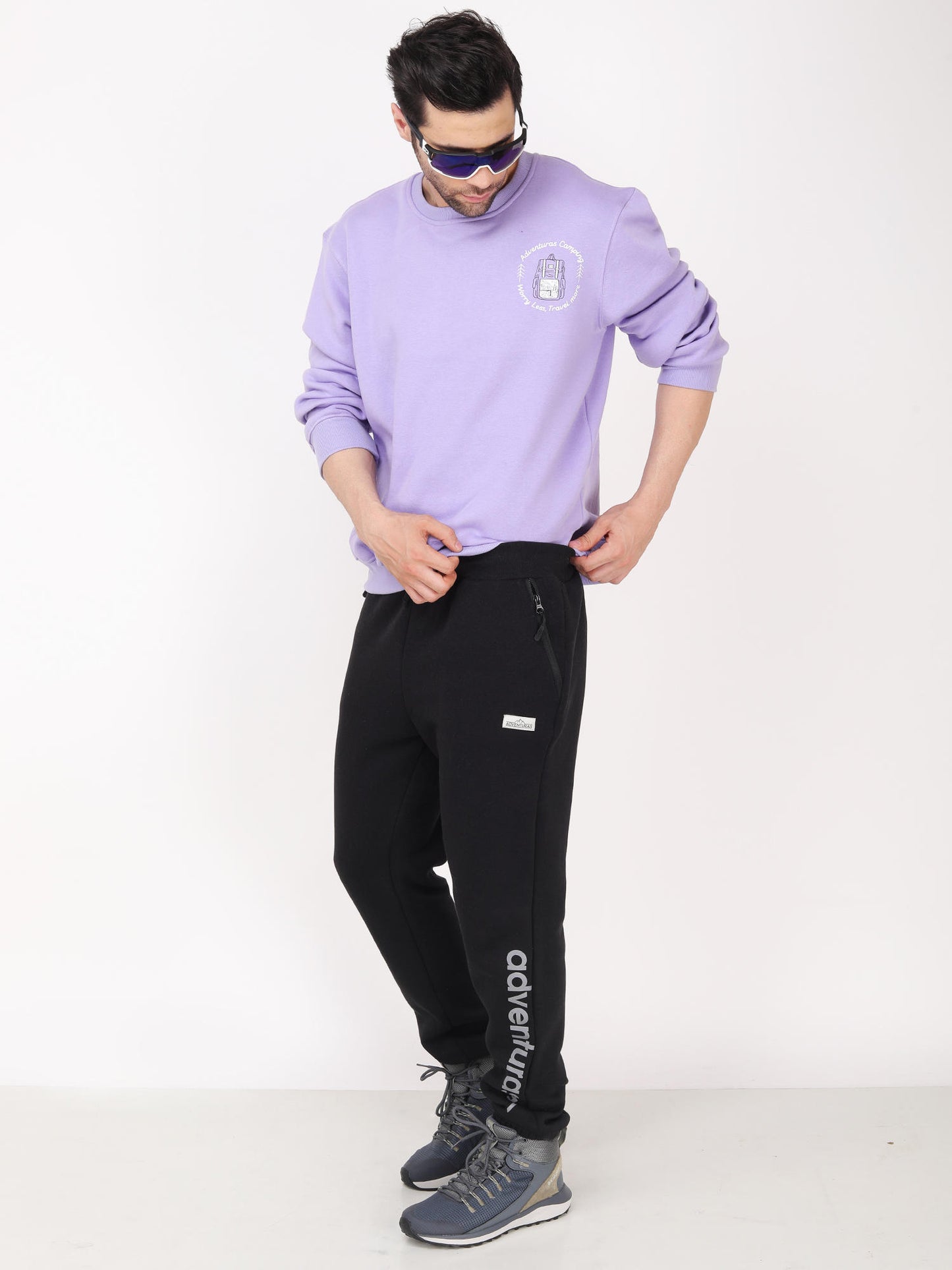 Adventuras Men PURPLE LIGHTENING SWEATSHIRT