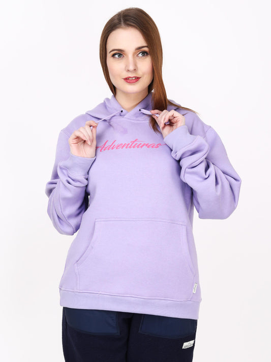 Adventuras Women PURPLE LIGHTENING HOODED SWEATSHIRT
