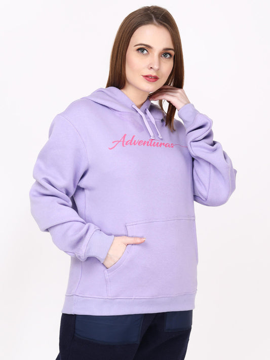 Adventuras Women PURPLE LIGHTENING HOODED SWEATSHIRT