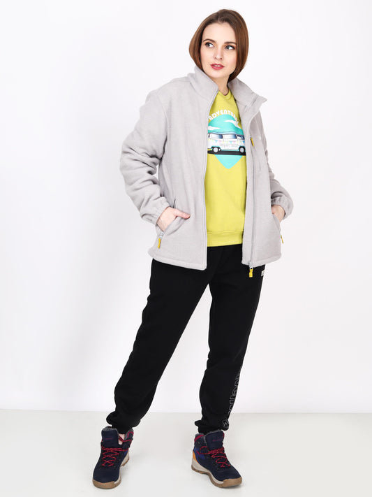 Adventuras Women GREY MASSIF FLEECE JACKET