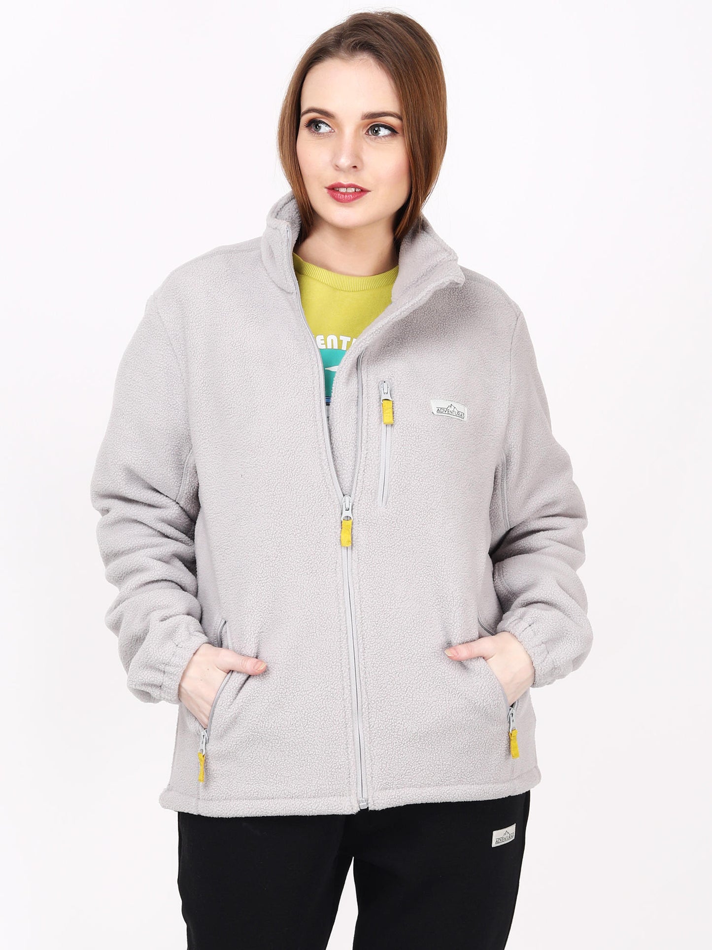 Adventuras Women GREY MASSIF FLEECE JACKET