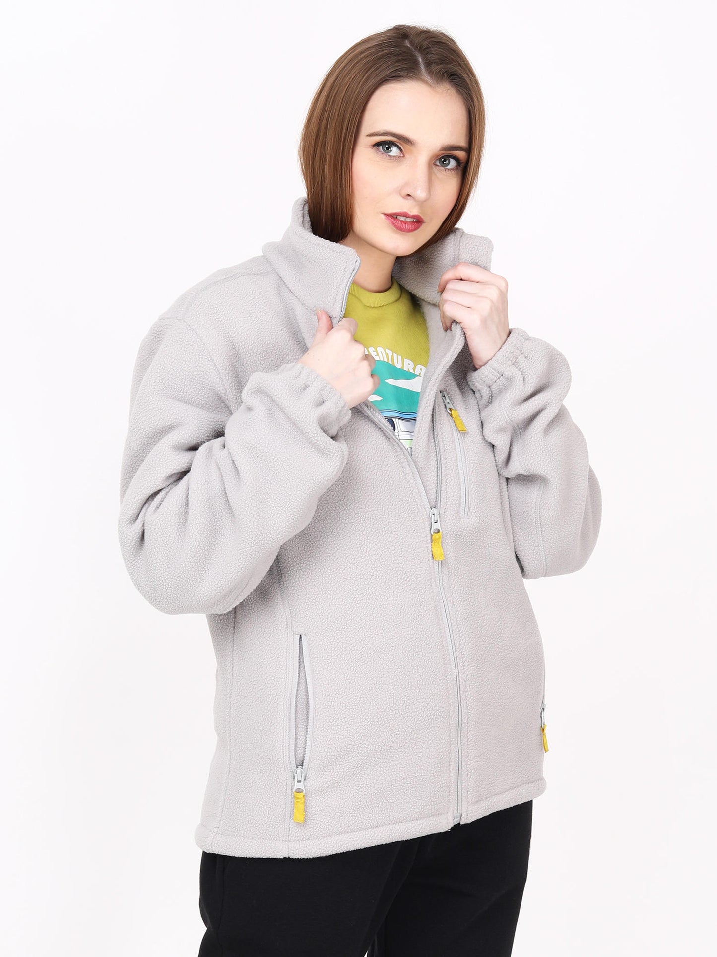 Adventuras Women GREY MASSIF FLEECE JACKET