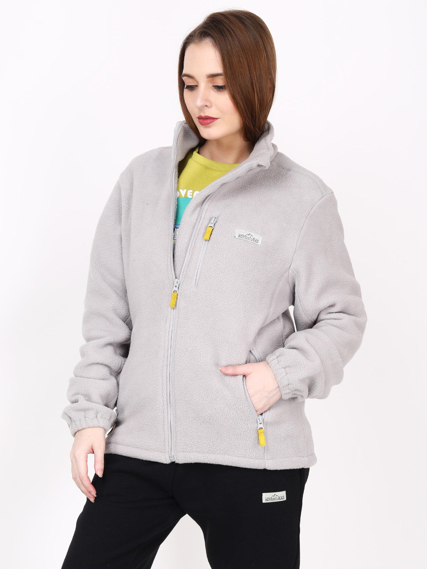 Adventuras Women GREY MASSIF FLEECE JACKET