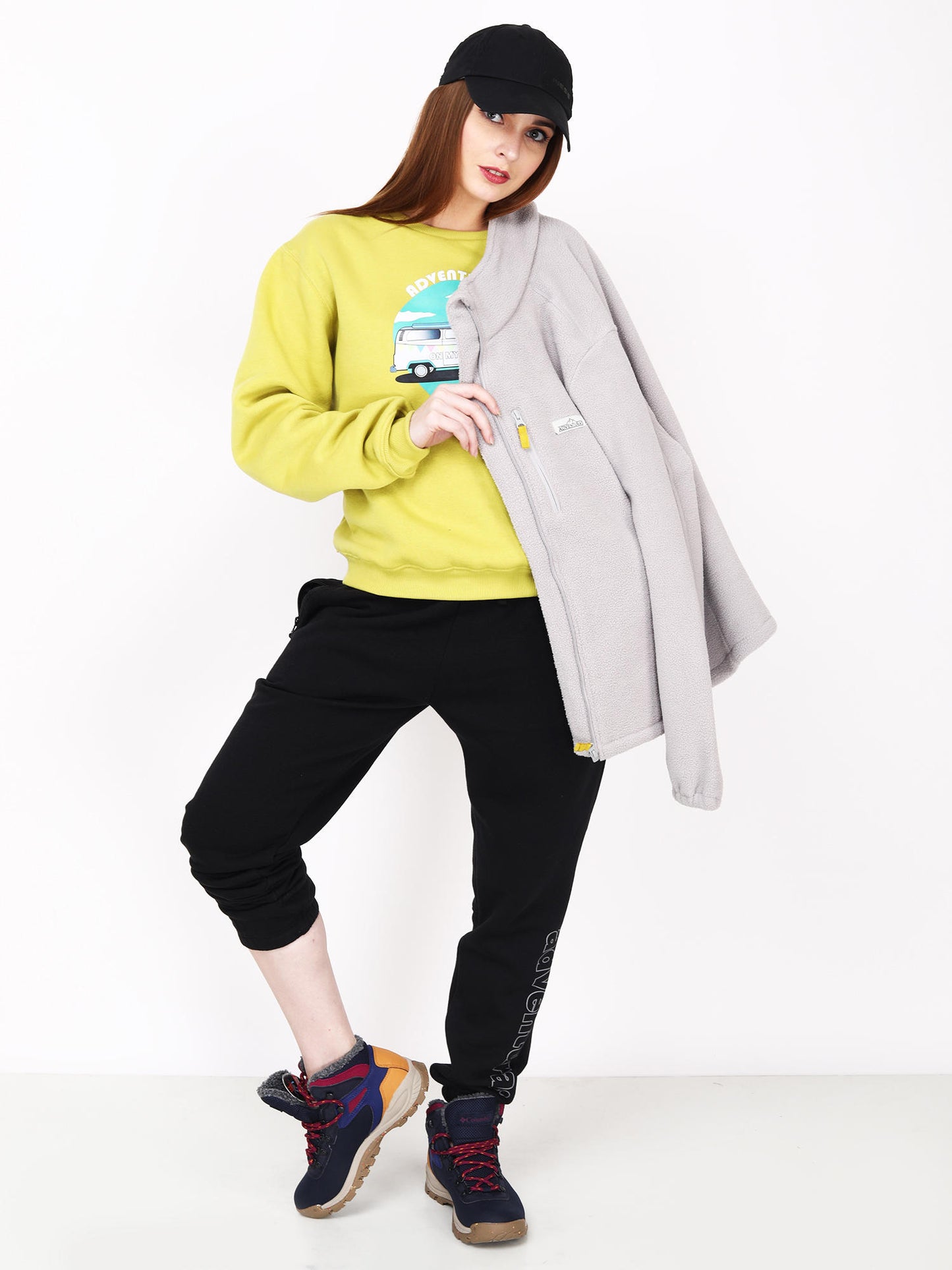 Adventuras Women GREY MASSIF FLEECE JACKET