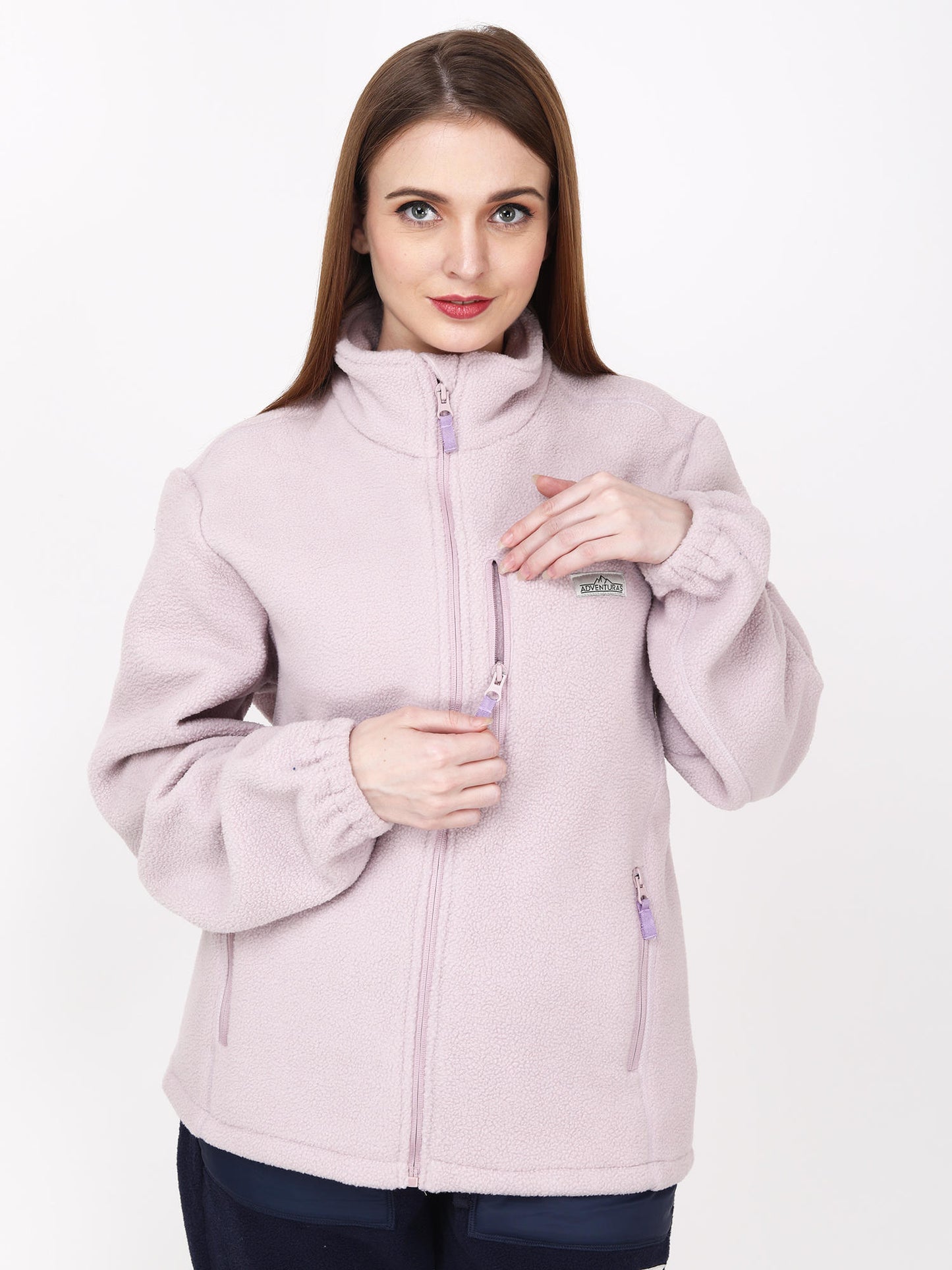 Adventuras Women PINK MASSIF FLEECE JACKET