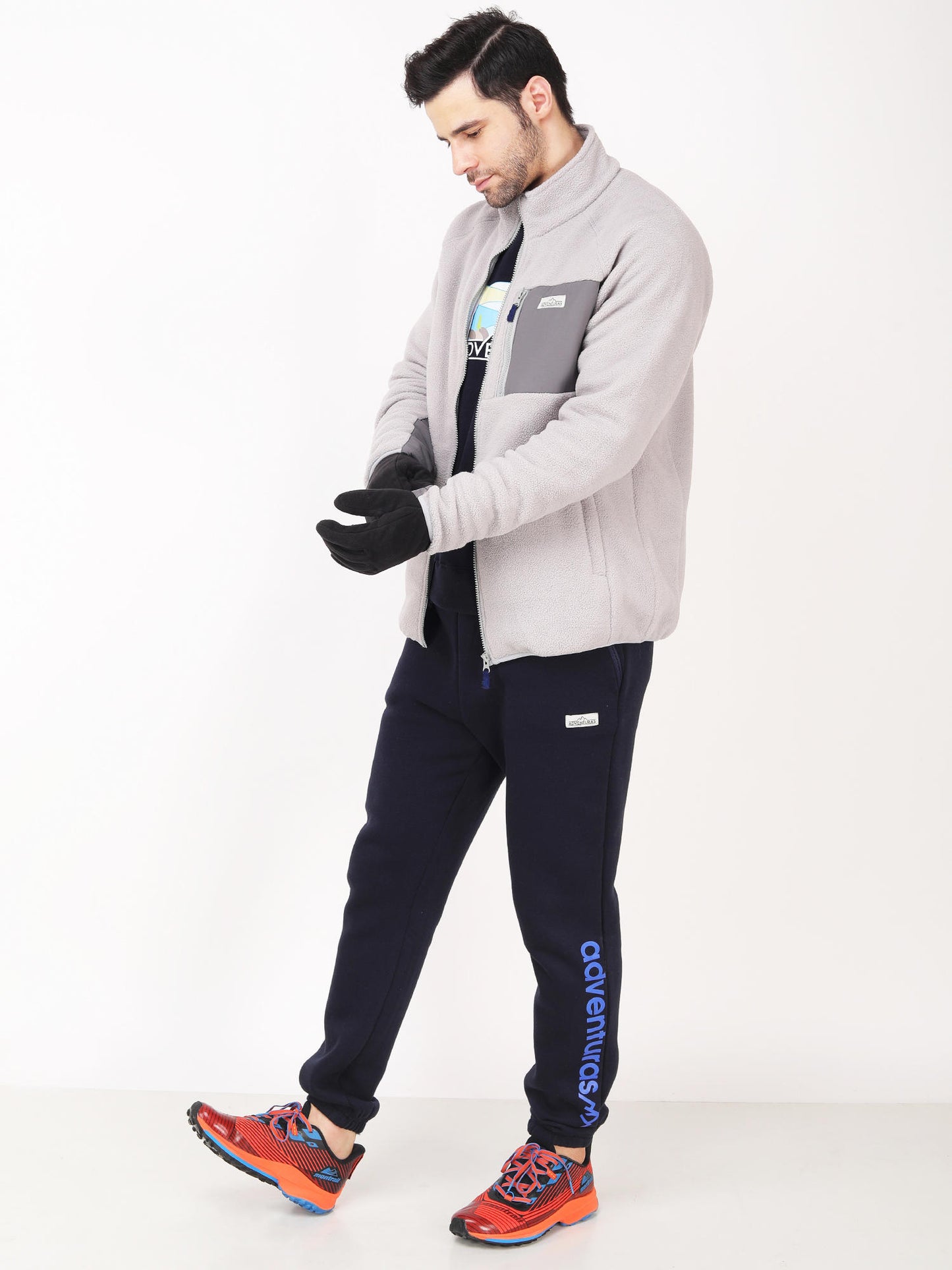 Adventuras Men GREY SPUR FLEECE JACKET