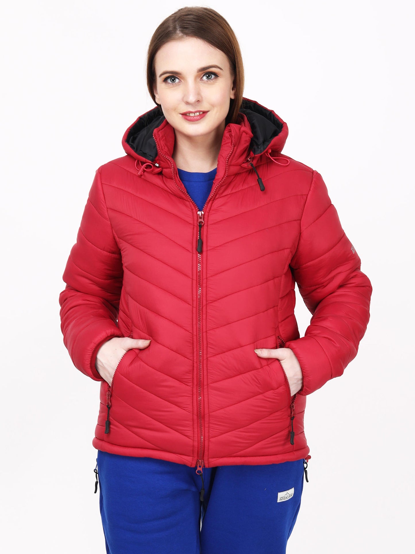 Adventuras Women PURPLE HOODED CAMPING JACKET