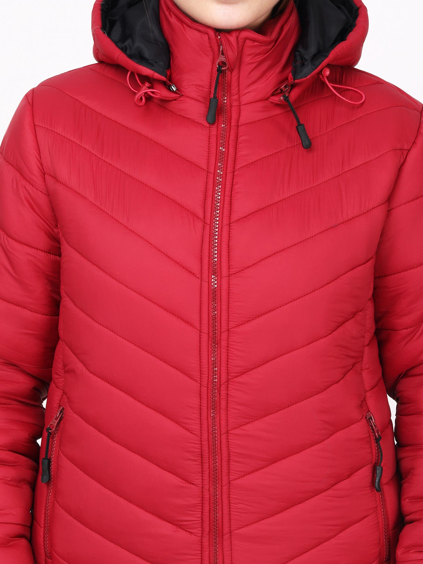 Adventuras Women PURPLE HOODED CAMPING JACKET