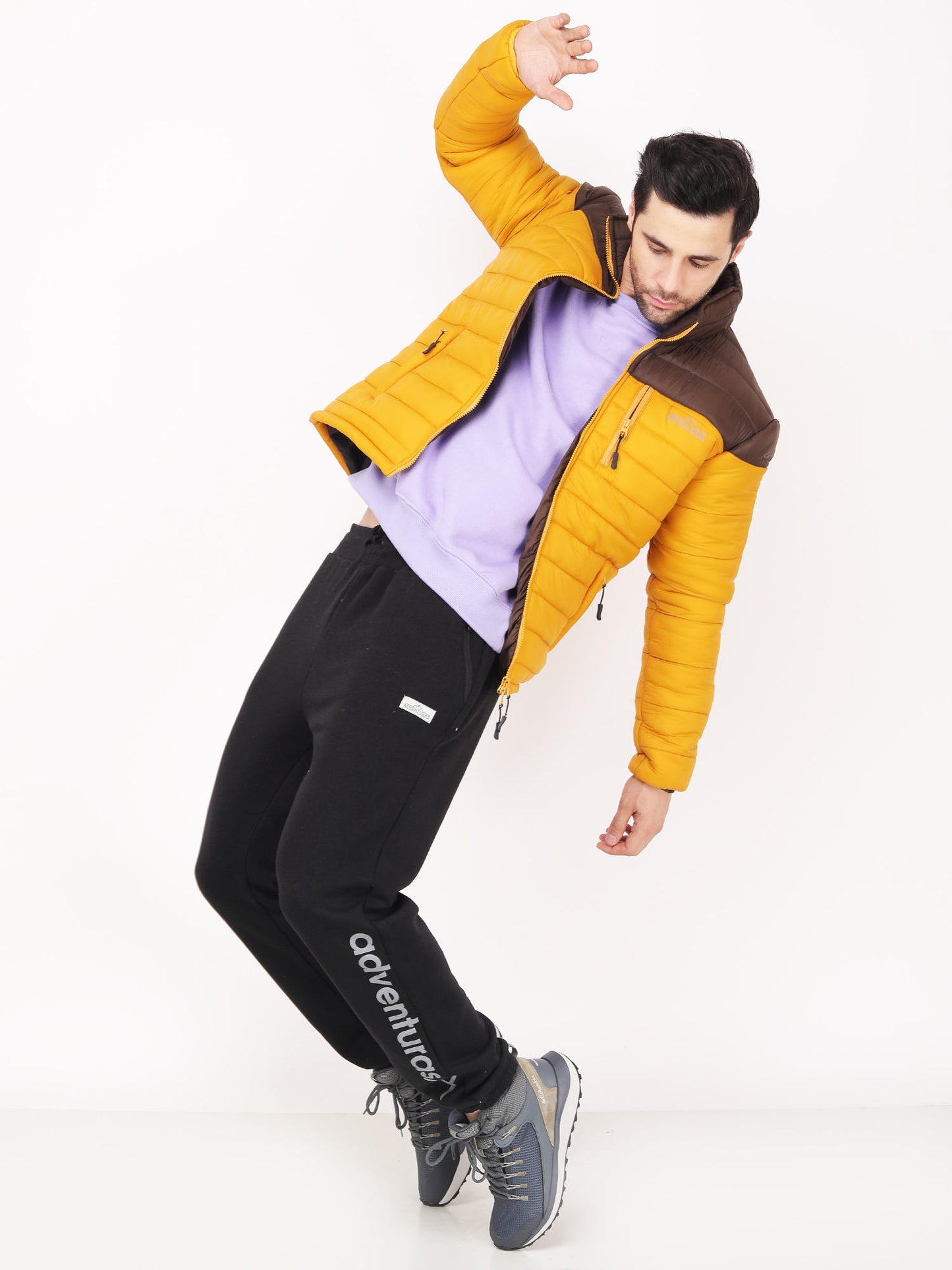 Adventuras Men YELLOW CAMPING JACKET