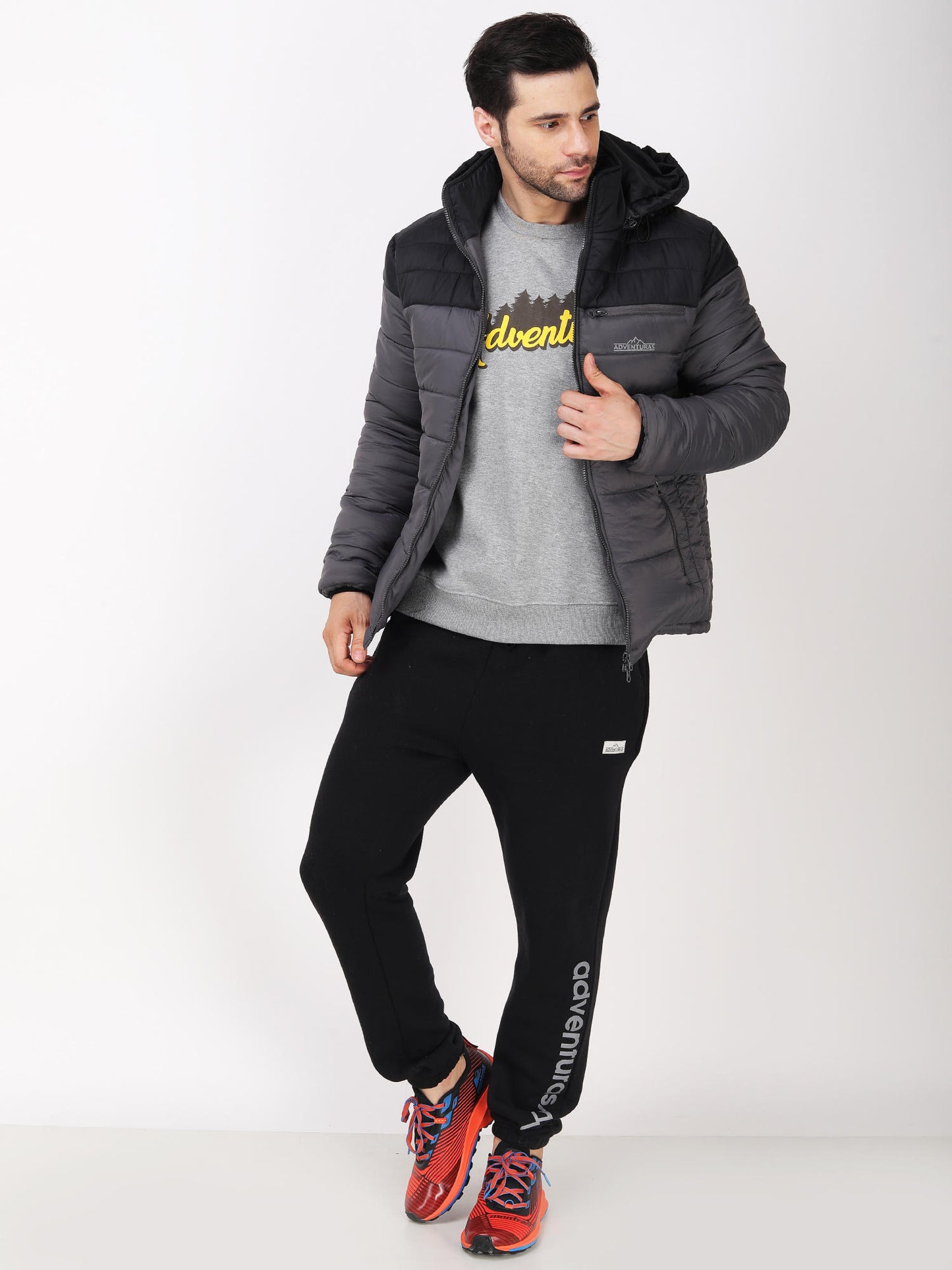 Adventuras Men Grey SNOWLINE JACKET