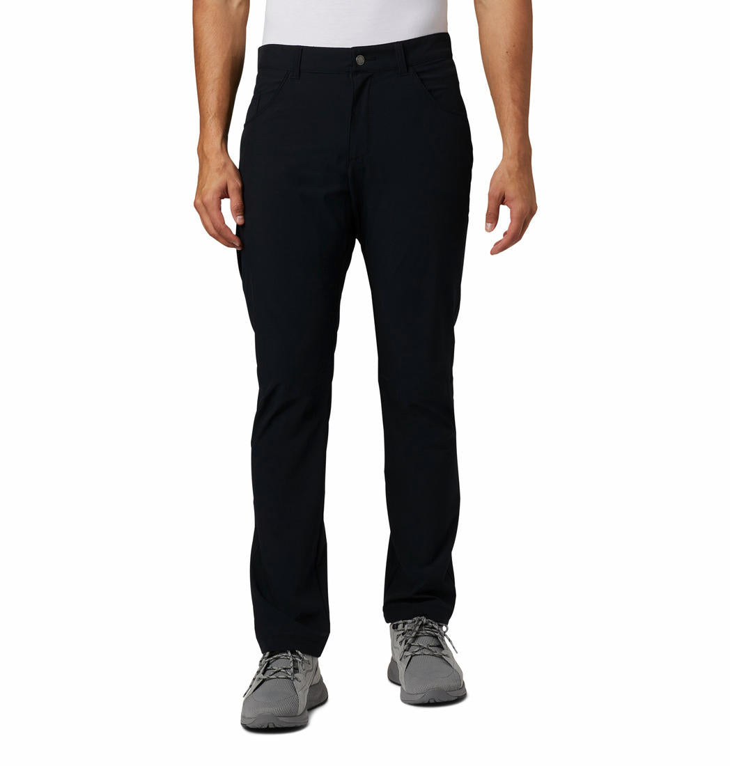 Columbia Men Black Outdoor Elements Stretch Pant (Sun Protection)