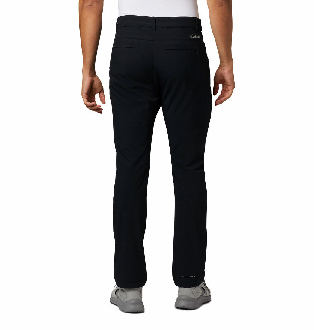 Columbia Men Black Outdoor Elements Stretch Pant (Sun Protection)