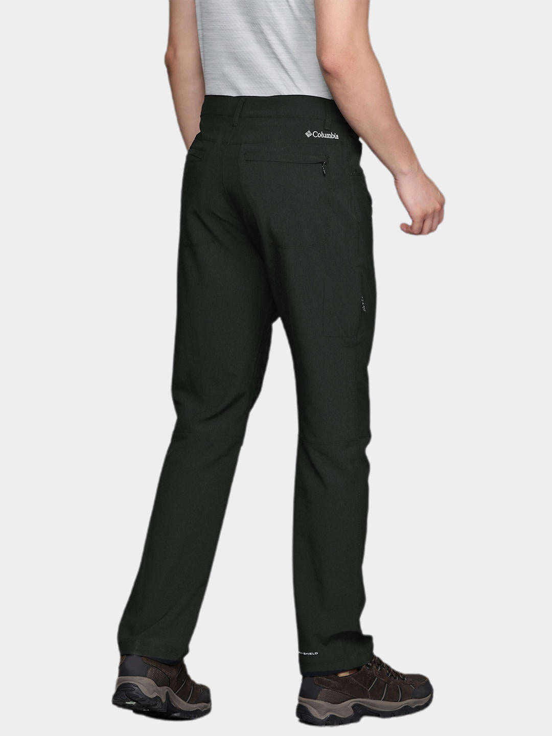 Columbia Men Black Outdoor Elements Stretch Pant (Sun Protection)