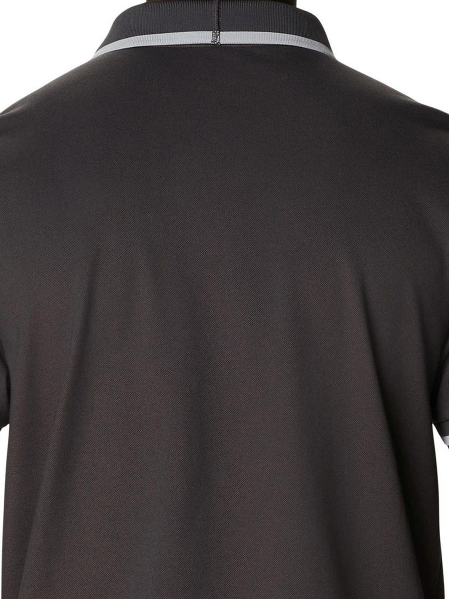 Columbia Men Black Cove Dome Butte Solid Pique Polo (Sun Protection)