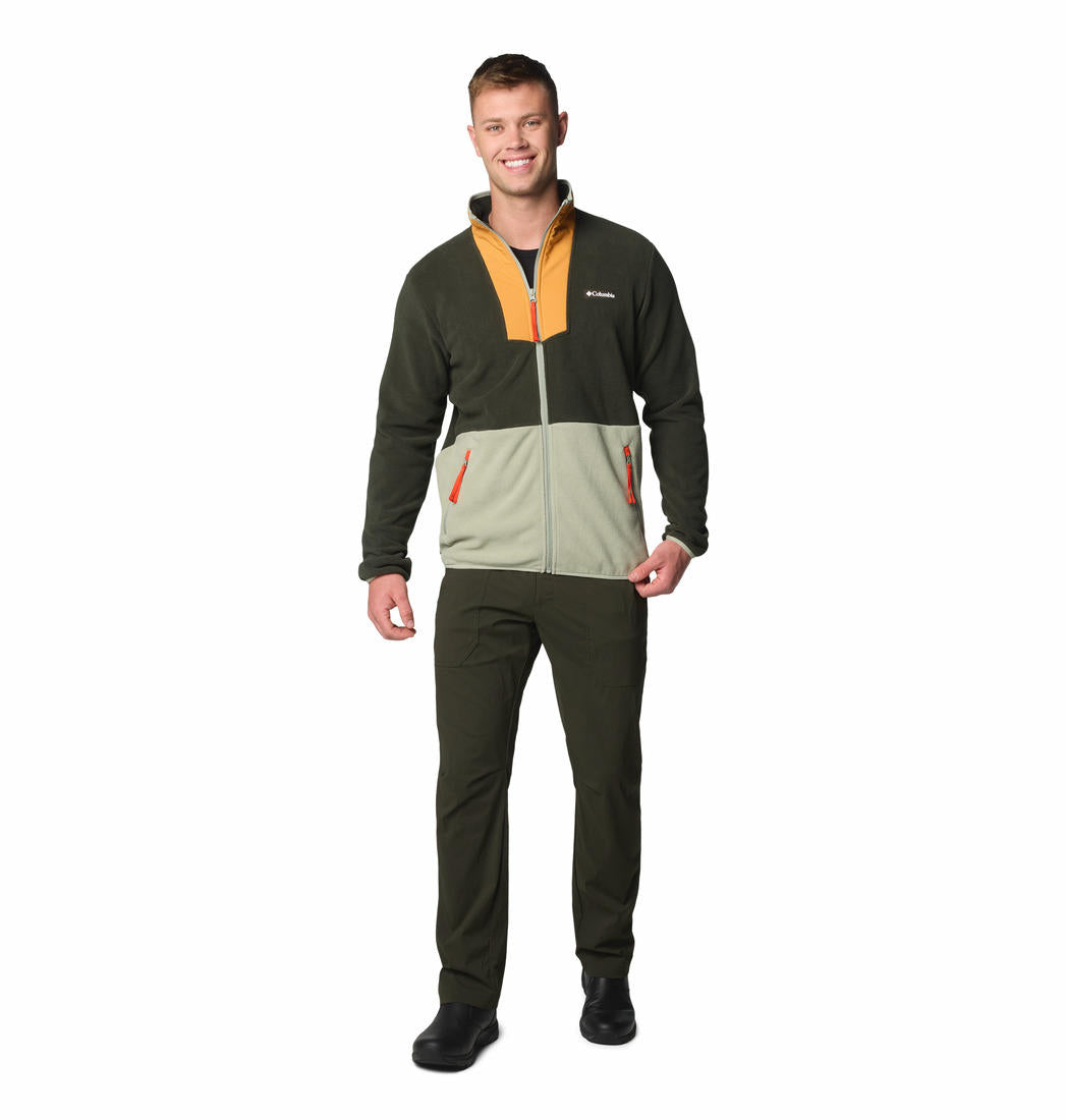 Columbia Mens Green Sequoia Grove Full Zip Fleece Jacket
