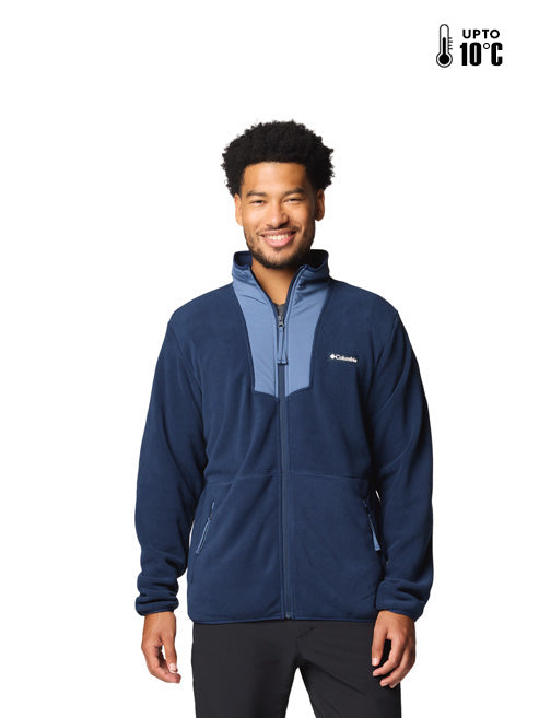 Columbia Men Navy Blue Sequoia Grove Fleece Jacket
