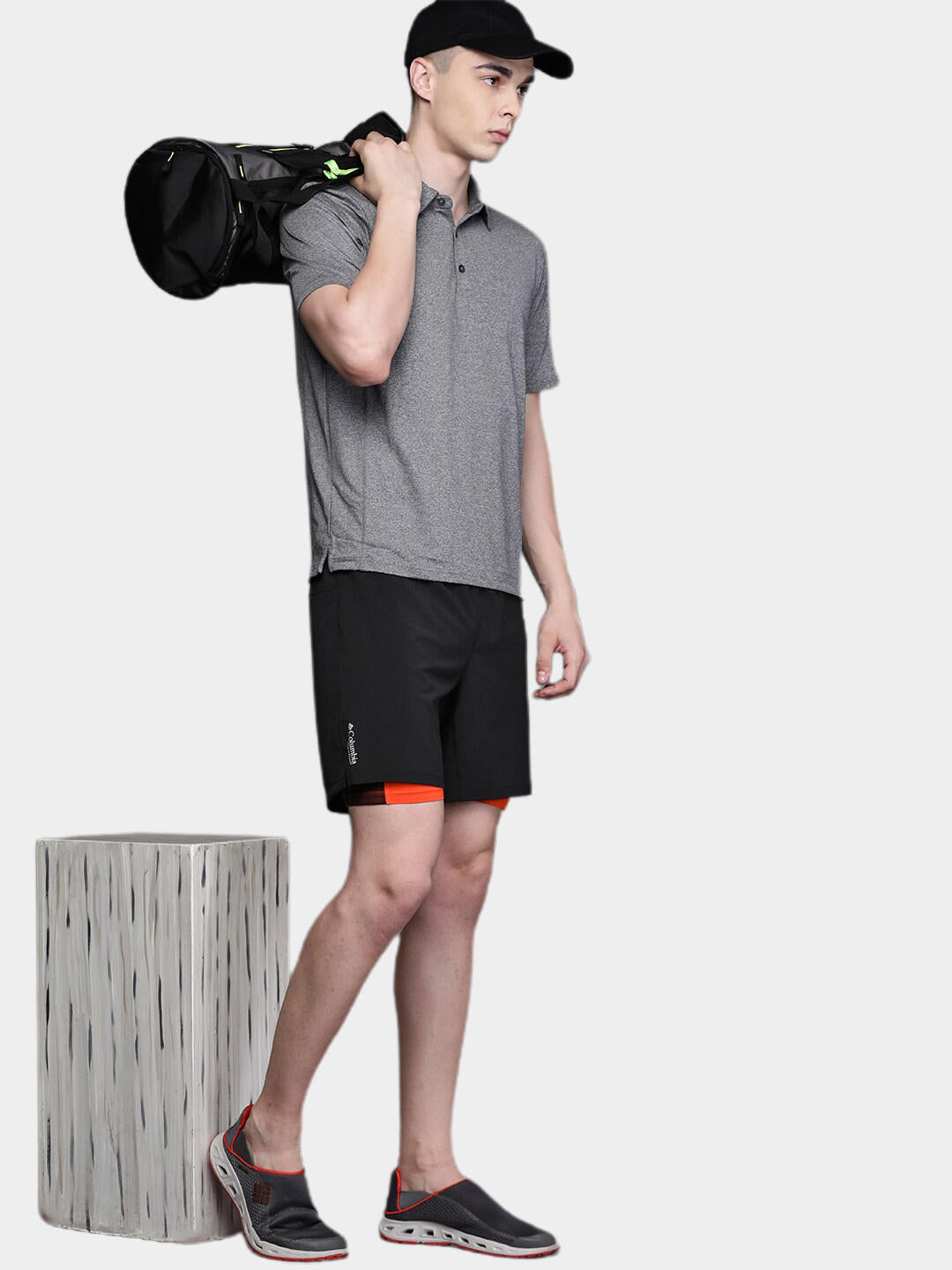 Columbia Men Black M Endless Trail 2in1 Short (Sun Protection)