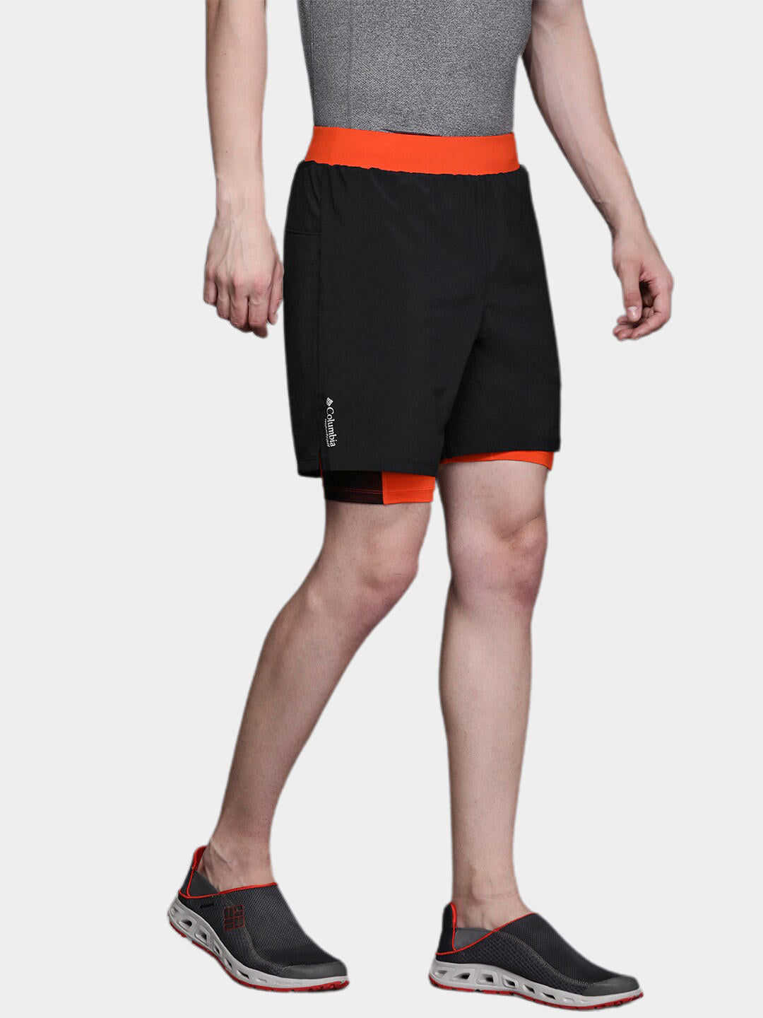 Columbia Men Black M Endless Trail 2in1 Short (Sun Protection)