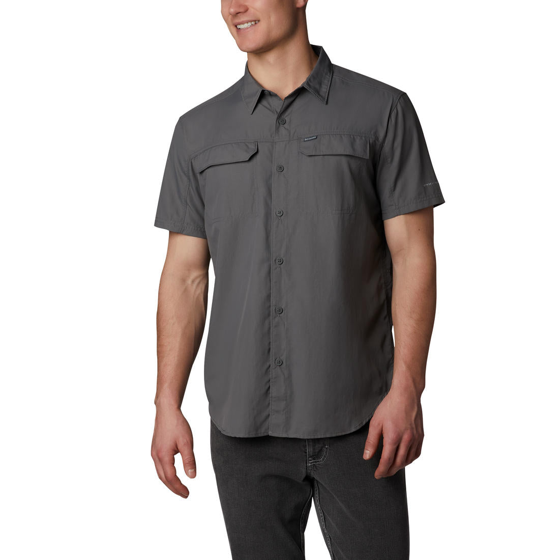Columbia Men Grey Silver Ridge 2.0 Short Sleeve Shirt