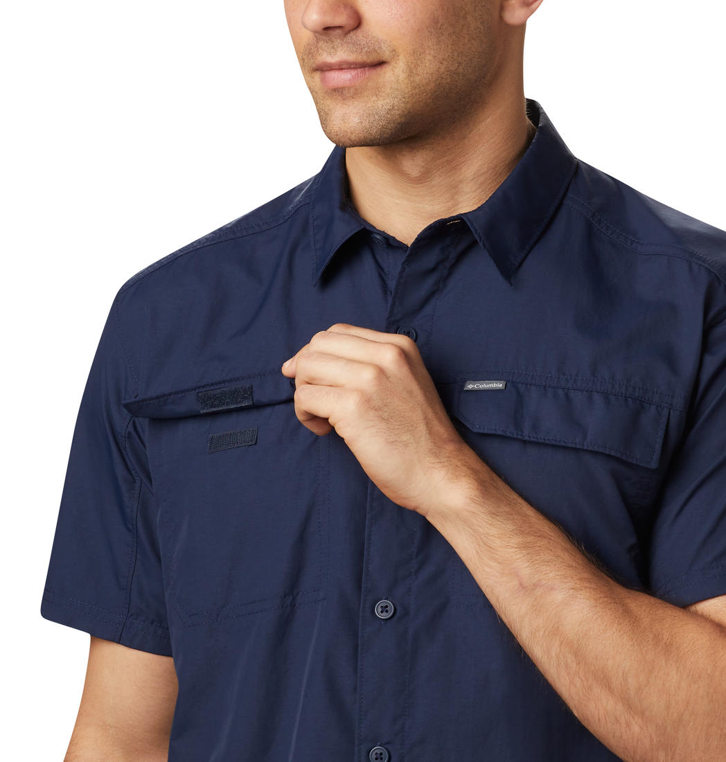 Columbia Men Blue Silver Ridge 2.0 Short Sleeve Shirt