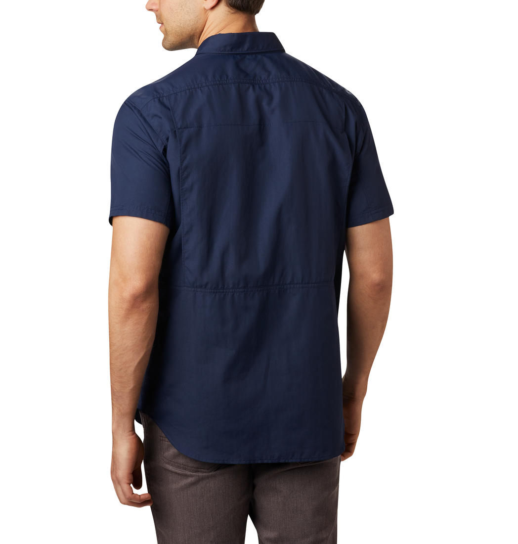 Columbia Men Blue Silver Ridge 2.0 Short Sleeve Shirt