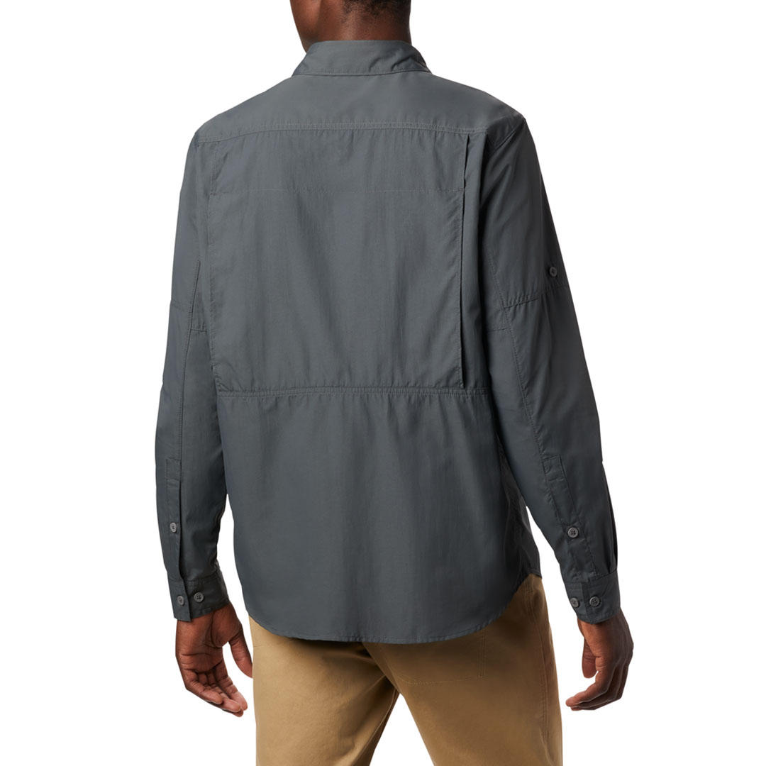 Columbia Men Grey Silver Ridge2.0 Long Sleeve Shirt (Sun Protection)