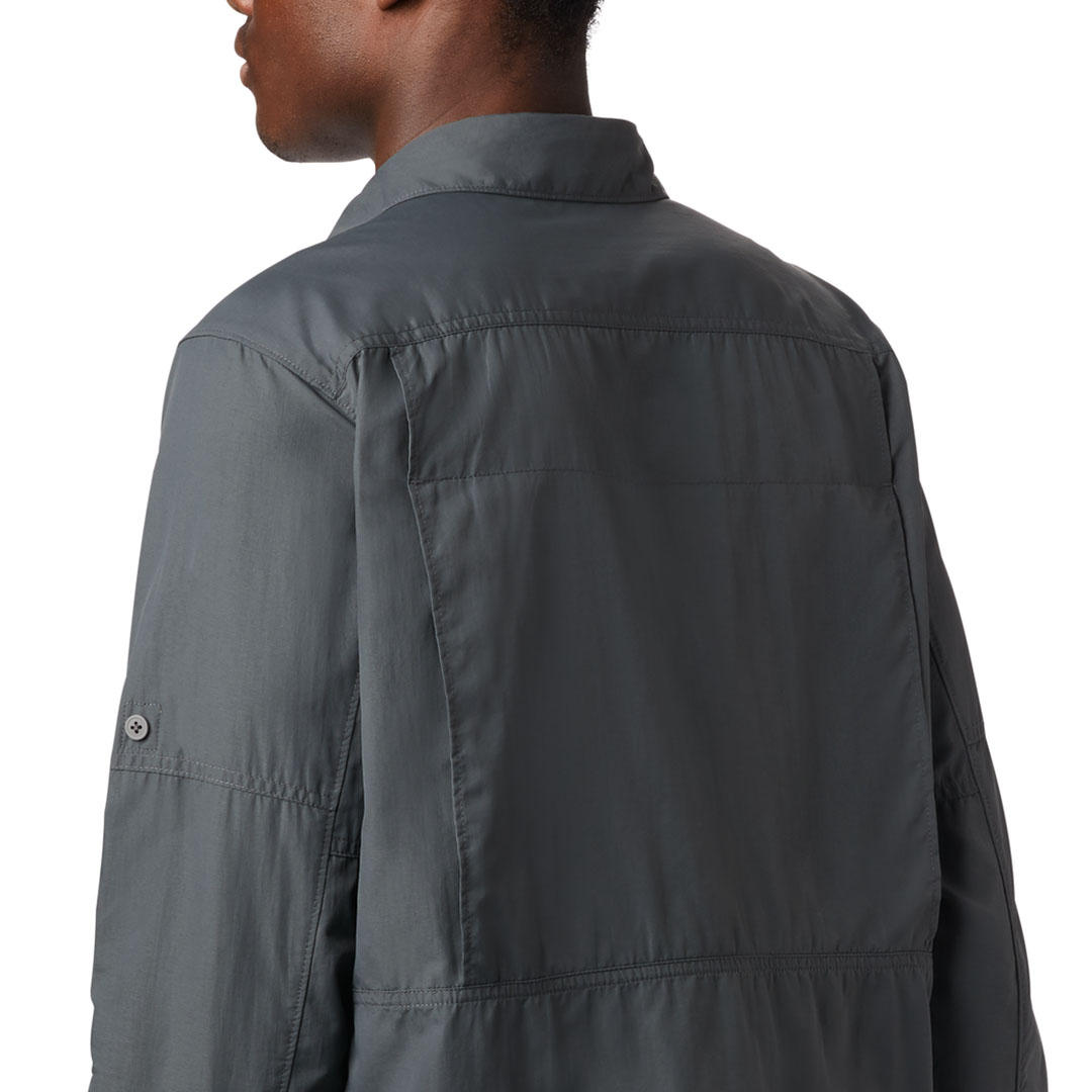 Columbia Men Grey Silver Ridge2.0 Long Sleeve Shirt (Sun Protection)