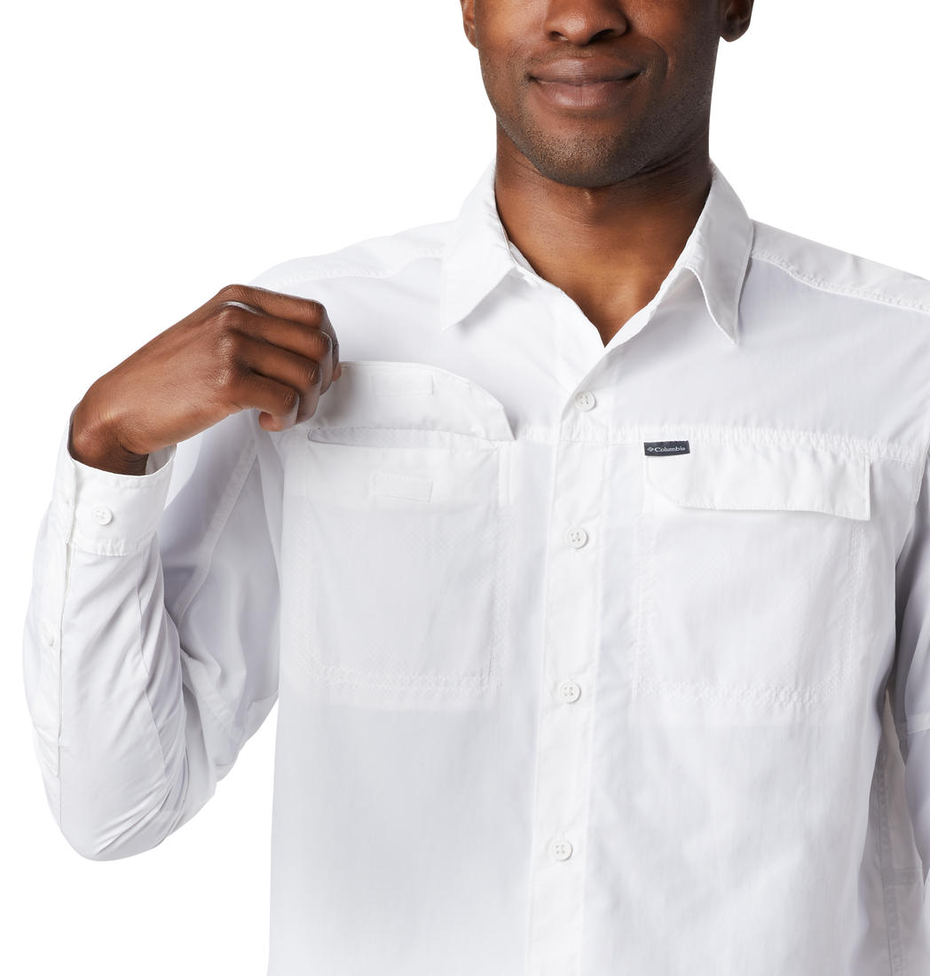 Columbia Men White Silver Ridge2.0 Long Sleeve Shirt