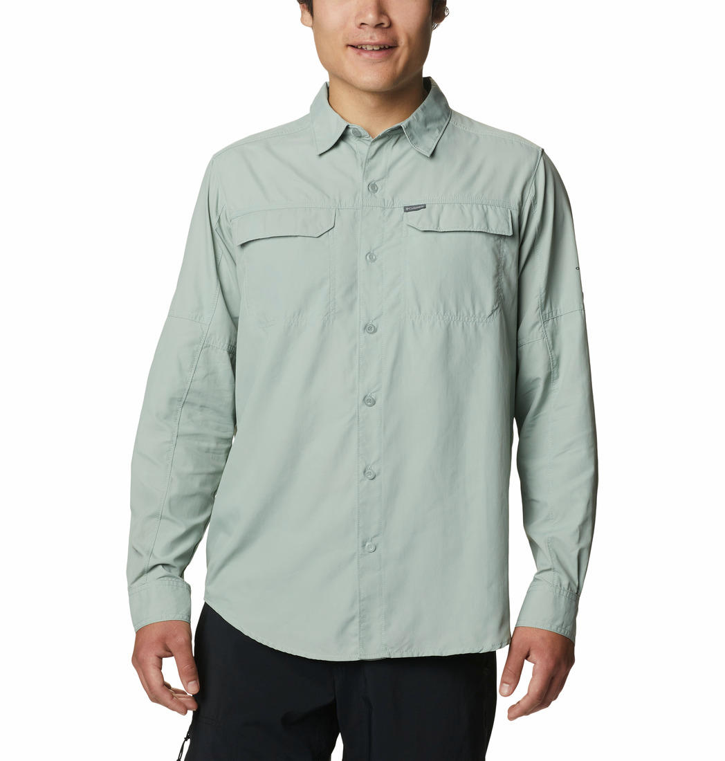 Columbia Men Green Silver Ridge2.0 Long Sleeve Shirt