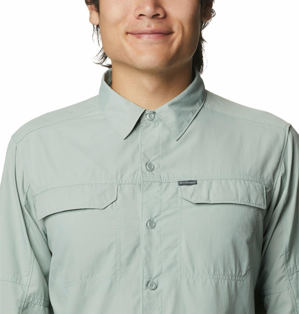 Columbia Men Green Silver Ridge2.0 Long Sleeve Shirt