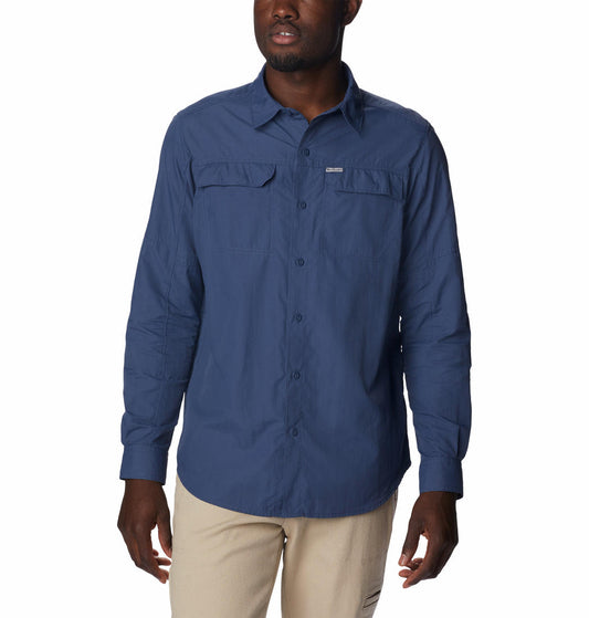 Columbia Mens Blue Silver Ridge2.0 Long Sleeve Shirt